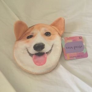 Corgi dog coin purse